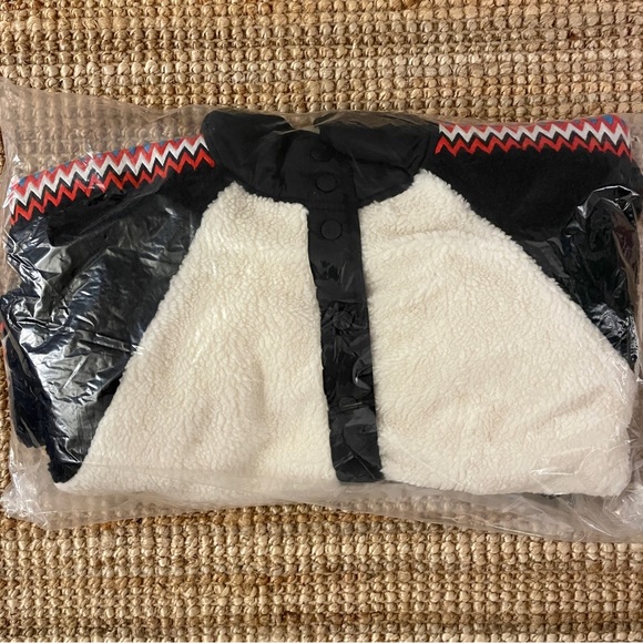 NEW Free People Hit The Slopes Printed Fleece Jacket - Picture 5 of 12